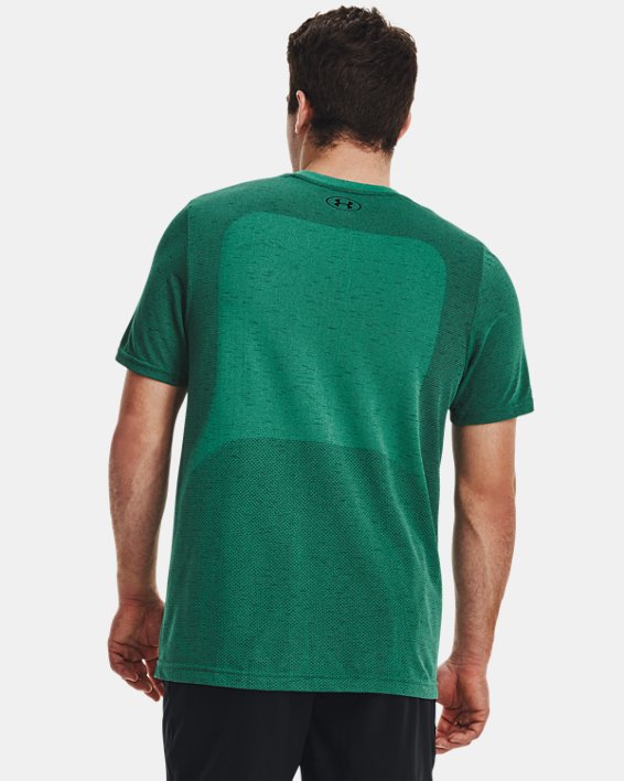 Men's UA Seamless Short Sleeve, Green, pdpMainDesktop image number 1